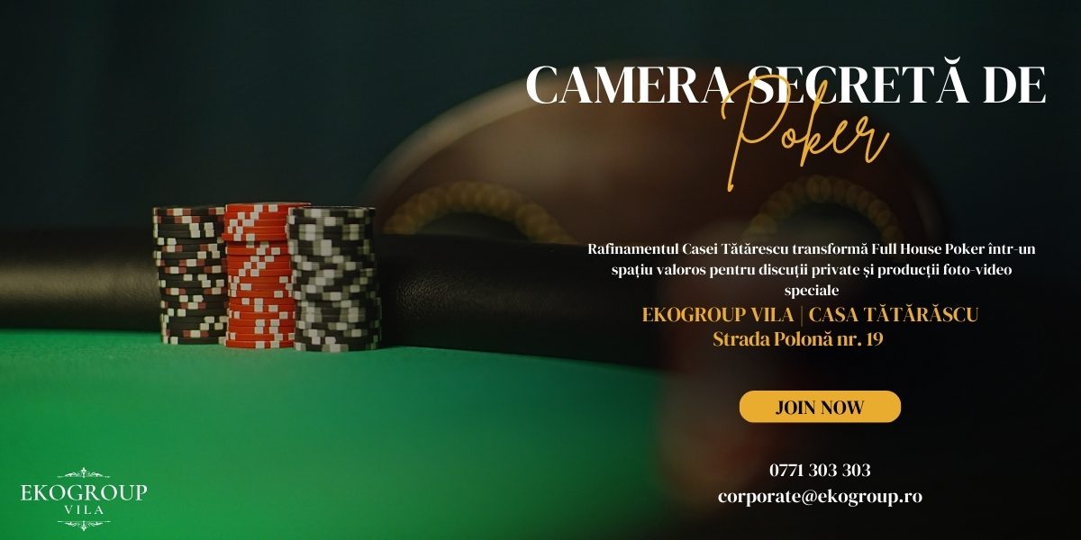 Full House Poker: O cameră de poker secretă cu acces exclusiv în inima Bucureștiului interbelic